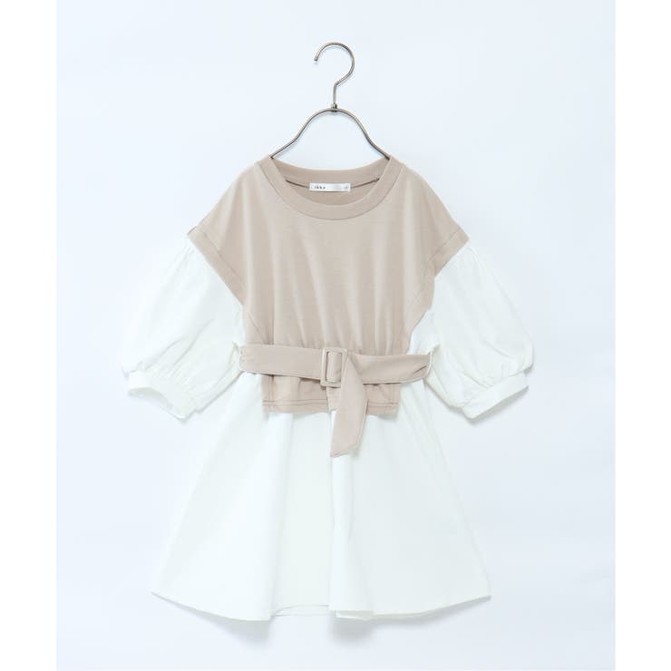 キッズ ベストレイヤードドッキングワンピース 100 160cm 品番 Ikaw Ikka イッカ のキッズファッション通販 Shoplist ショップリスト