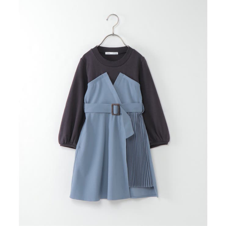 キッズ サイドプリーツ切り替えワンピース 100 160cm 品番 Ikaw Ikka イッカ のキッズ ファッション通販 Shoplist ショップリスト