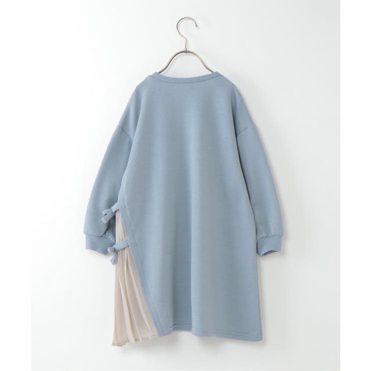 キッズ シフォンプリーツ切り替え裏毛ワンピース 100 160cm 品番 Ikaw Ikka イッカ のキッズ ファッション通販 Shoplist ショップリスト