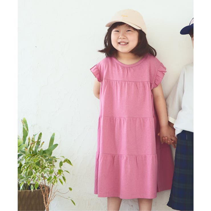 冷感】ティアードワンピース（120~160cm）[品番：IKAW0016338]｜ikka 