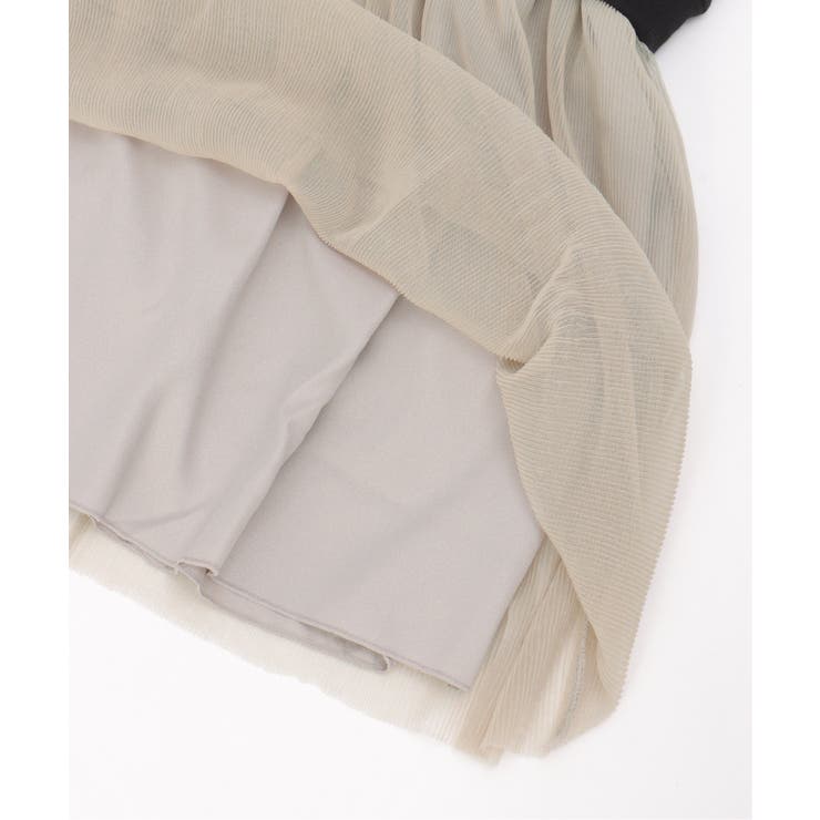 チュールスカートドッキングワンピース（120~160cm） | ikka  | 詳細画像17 