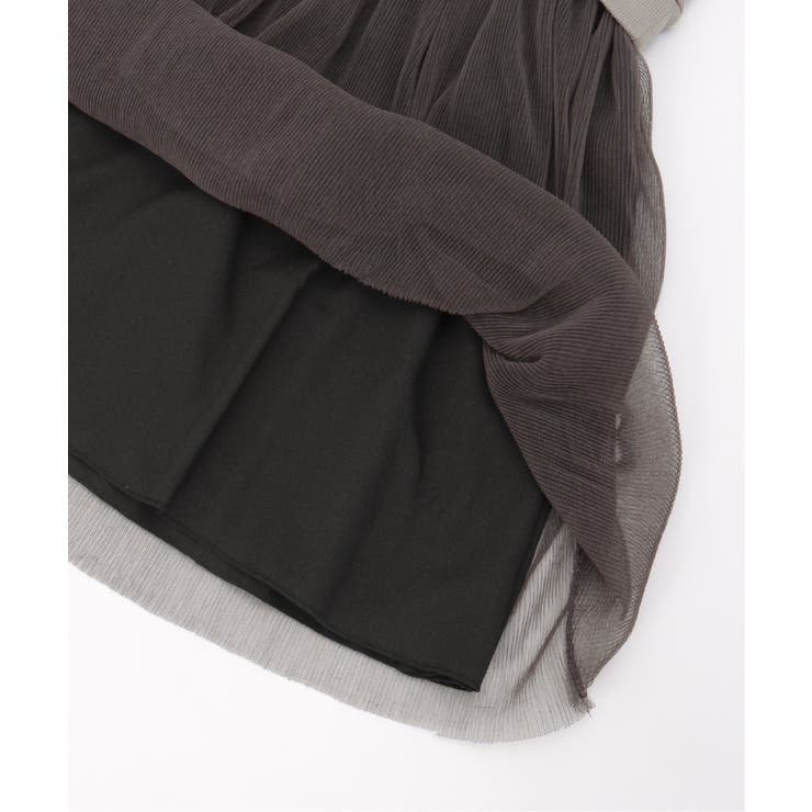 チュールスカートドッキングワンピース（120~160cm） | ikka  | 詳細画像18 