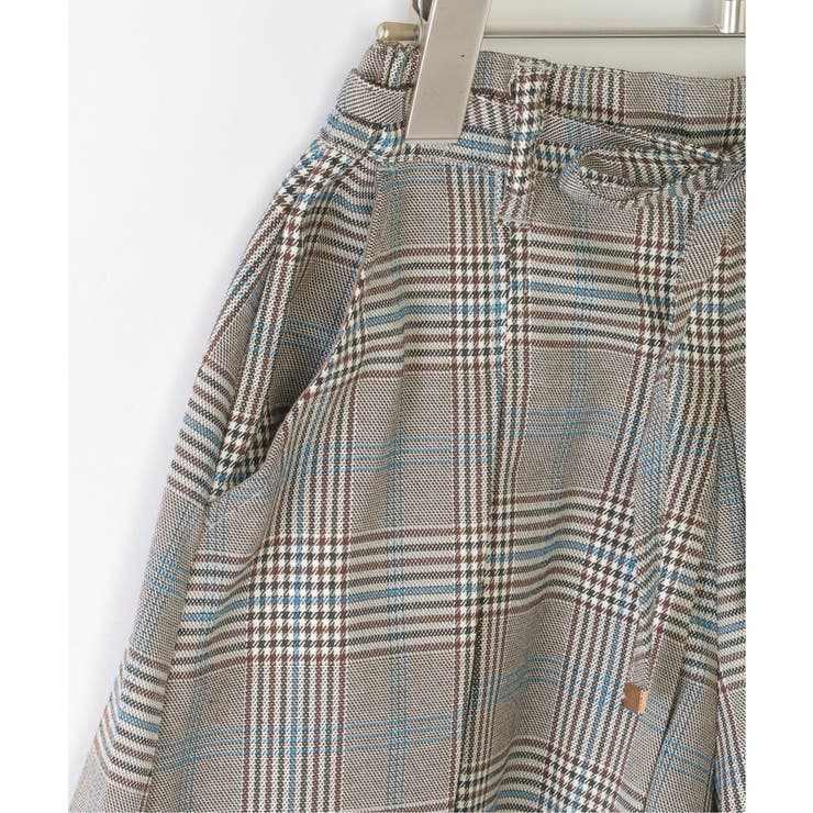 ポンポン付きチェックタックキュロット（120~160cm）  | ikka  | 詳細画像5 