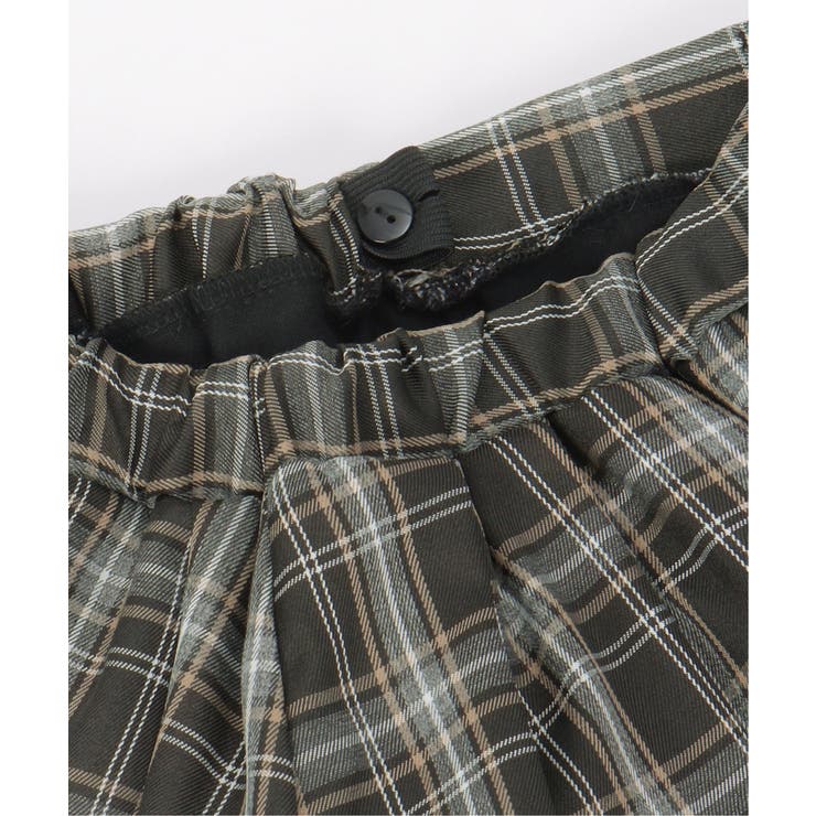サイド切り替えタックチェックスカート（120~160cm） | ikka  | 詳細画像9 