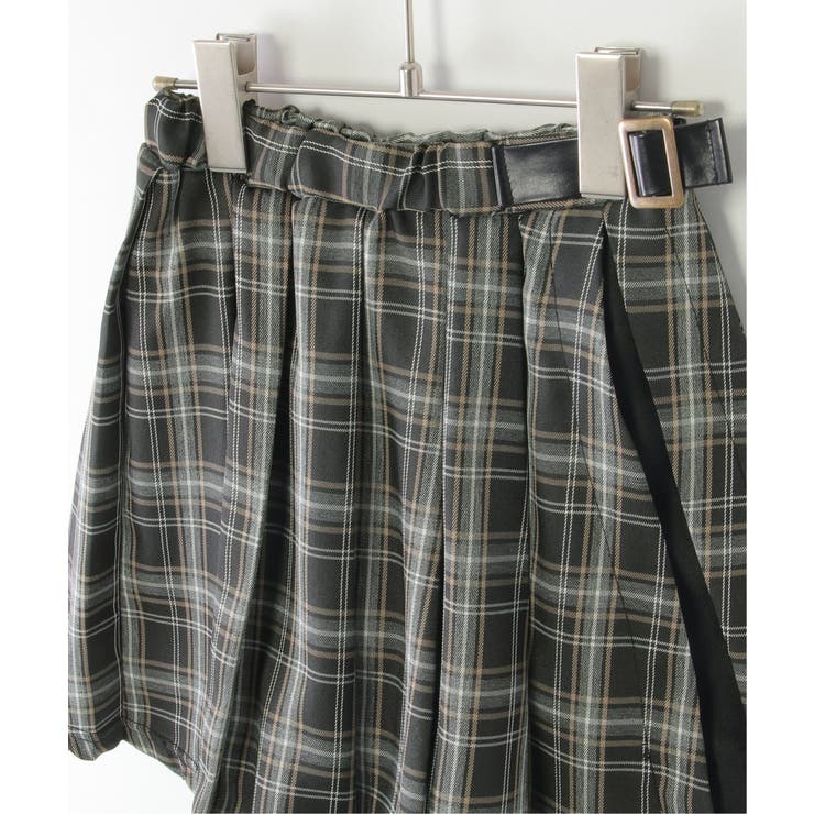 サイド切り替えタックチェックスカート（120~160cm） | ikka  | 詳細画像3 