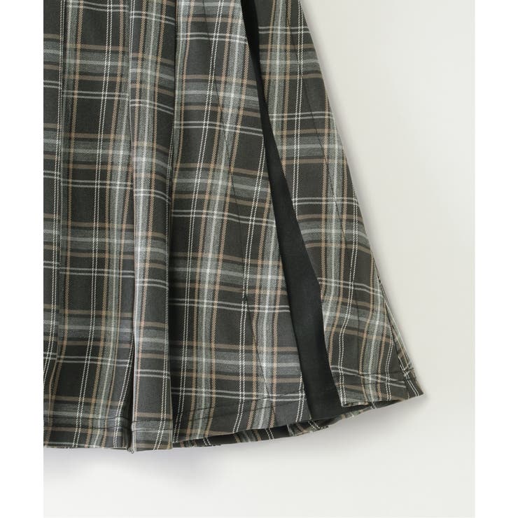 サイド切り替えタックチェックスカート（120~160cm） | ikka  | 詳細画像6 