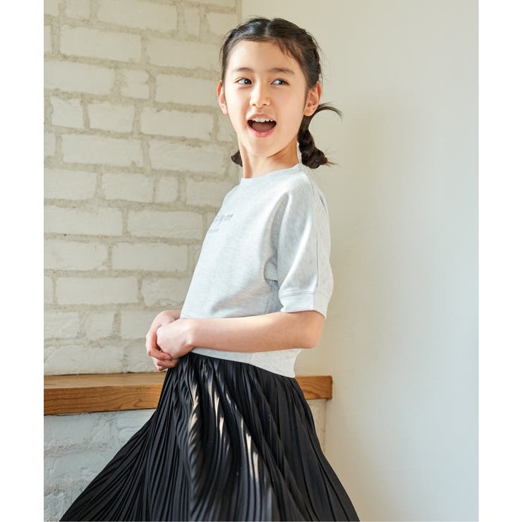 【親子コーデ】ラメ混ドルマンプリーツスカートワンピース（120~160cm） | ikka  | 詳細画像7 