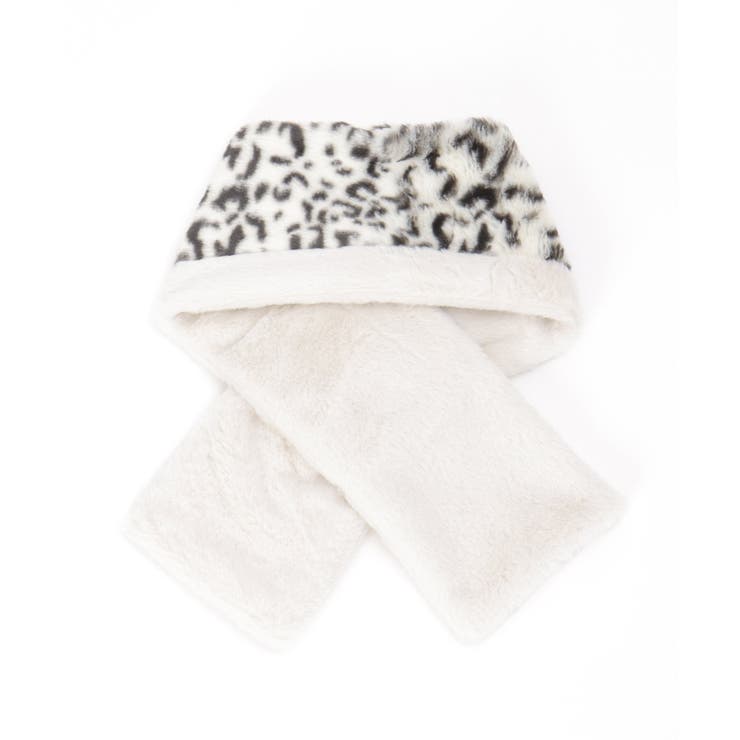 フェイクファー切り替え差し込みマフラー | ikka  | 詳細画像2 