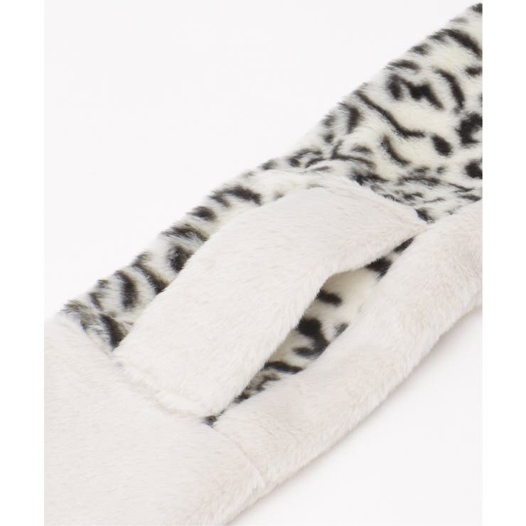 フェイクファー切り替え差し込みマフラー | ikka  | 詳細画像5 