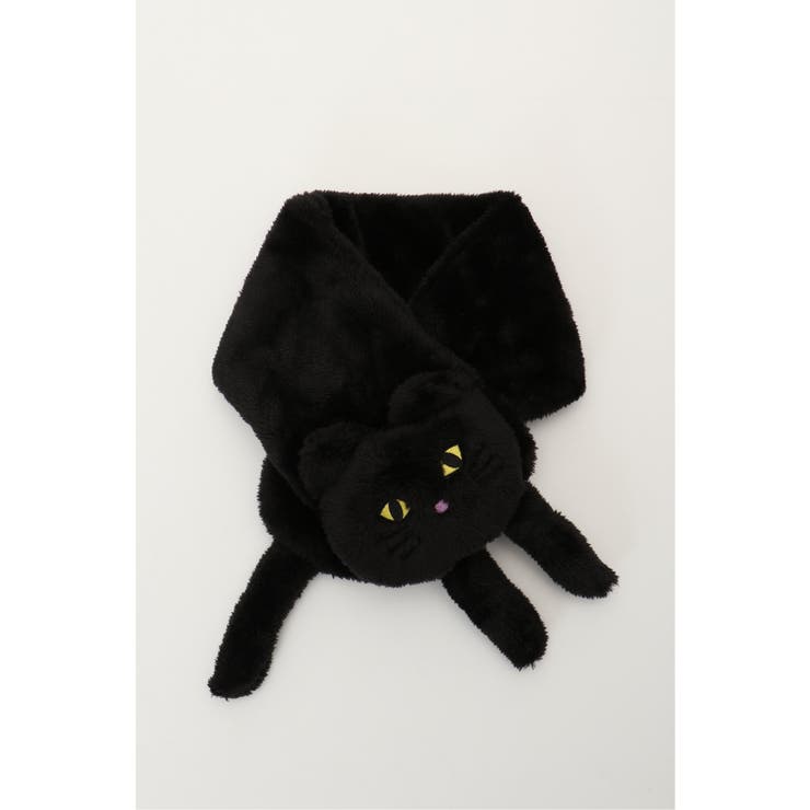 ユ*ロ様 黒猫マフラー フェイクファー キッズ】フェイクファーネコマフラー[品番：IKAW0006487]｜ikka
