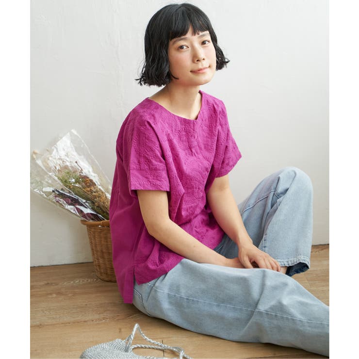 ＆ellecy アンドエルシー タイガー刺繍ブラウス