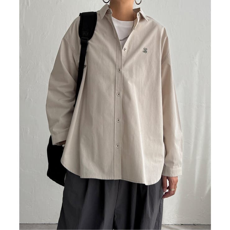 ミニロゴ刺繍オーバーシャツ | Lbc with Life | 詳細画像8 