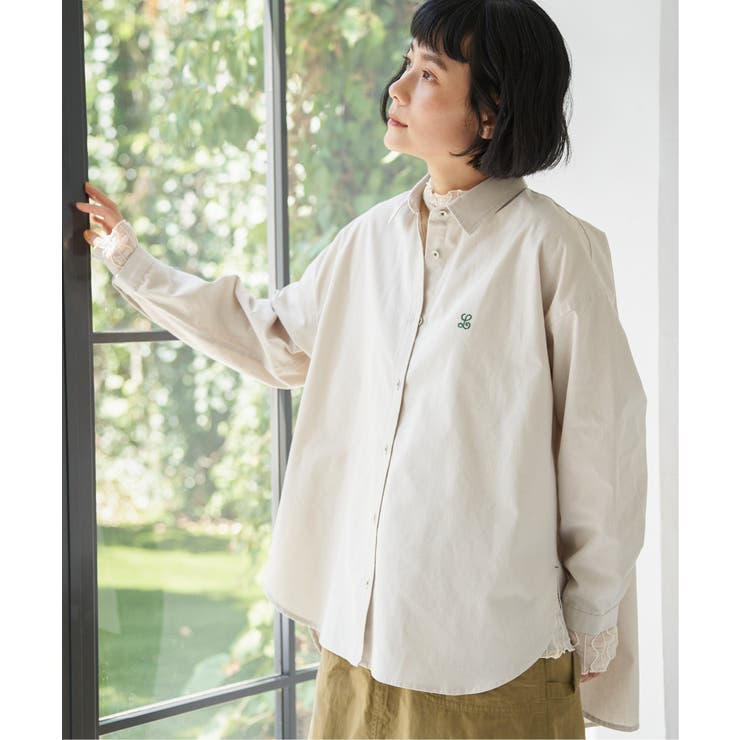 ミニロゴ刺繍オーバーシャツ | Lbc with Life | 詳細画像10 