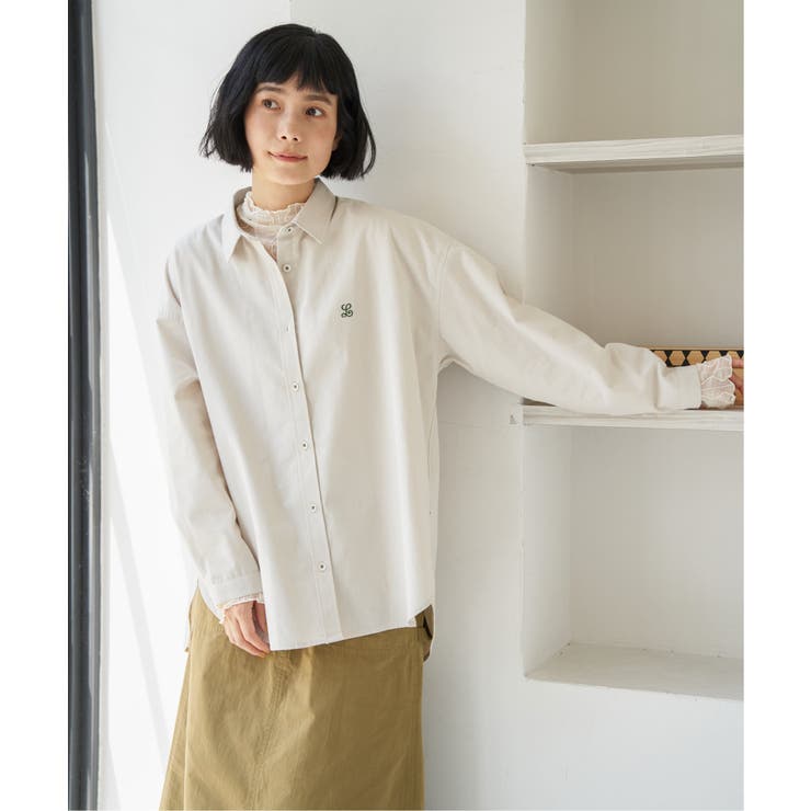 ミニロゴ刺繍オーバーシャツ | Lbc with Life | 詳細画像12 