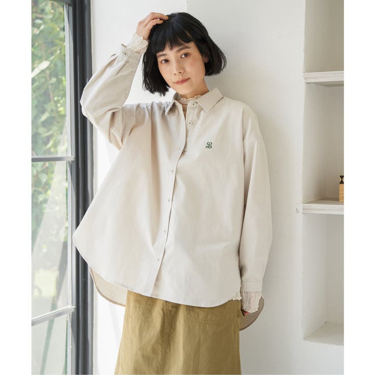 ミニロゴ刺繍オーバーシャツ | Lbc with Life | 詳細画像13 