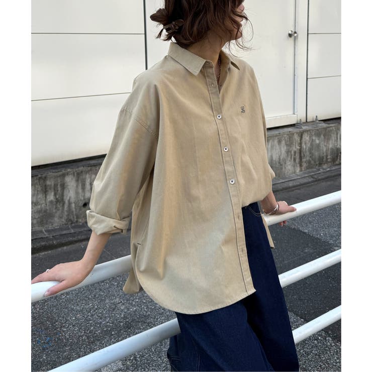 ミニロゴ刺繍オーバーシャツ | Lbc with Life | 詳細画像17 