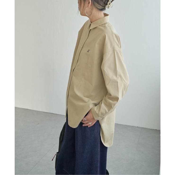 ミニロゴ刺繍オーバーシャツ | Lbc with Life | 詳細画像18 