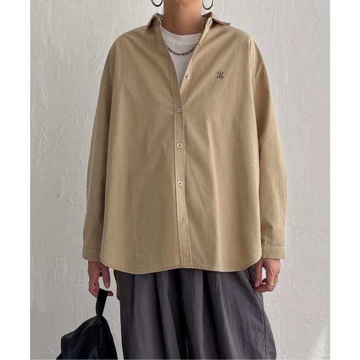 ミニロゴ刺繍オーバーシャツ | Lbc with Life | 詳細画像19 