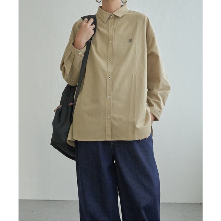 ミニロゴ刺繍オーバーシャツ | Lbc with Life | 詳細画像21 