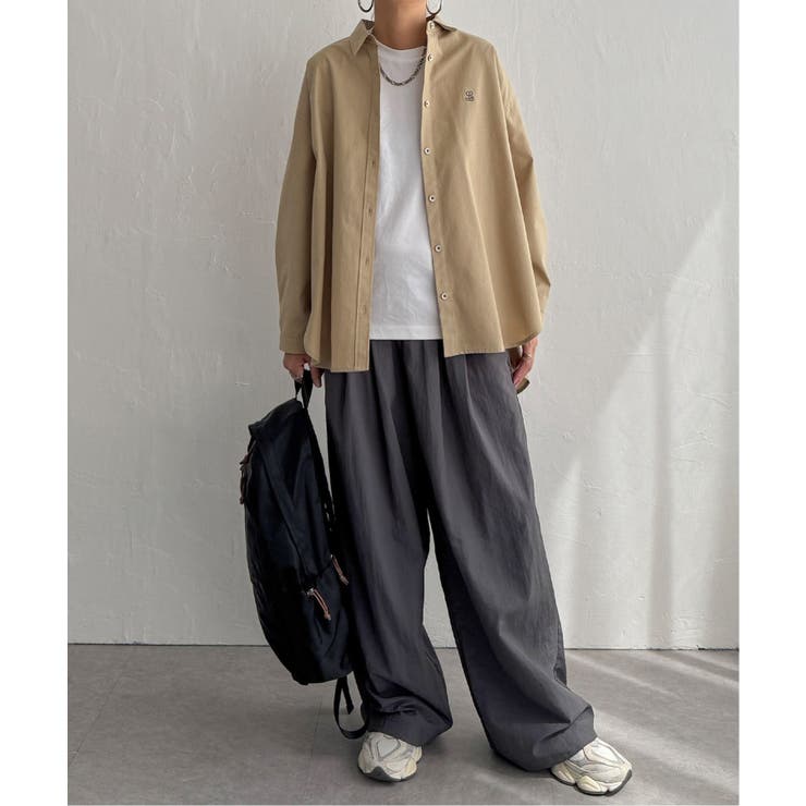 ミニロゴ刺繍オーバーシャツ | Lbc with Life | 詳細画像22 