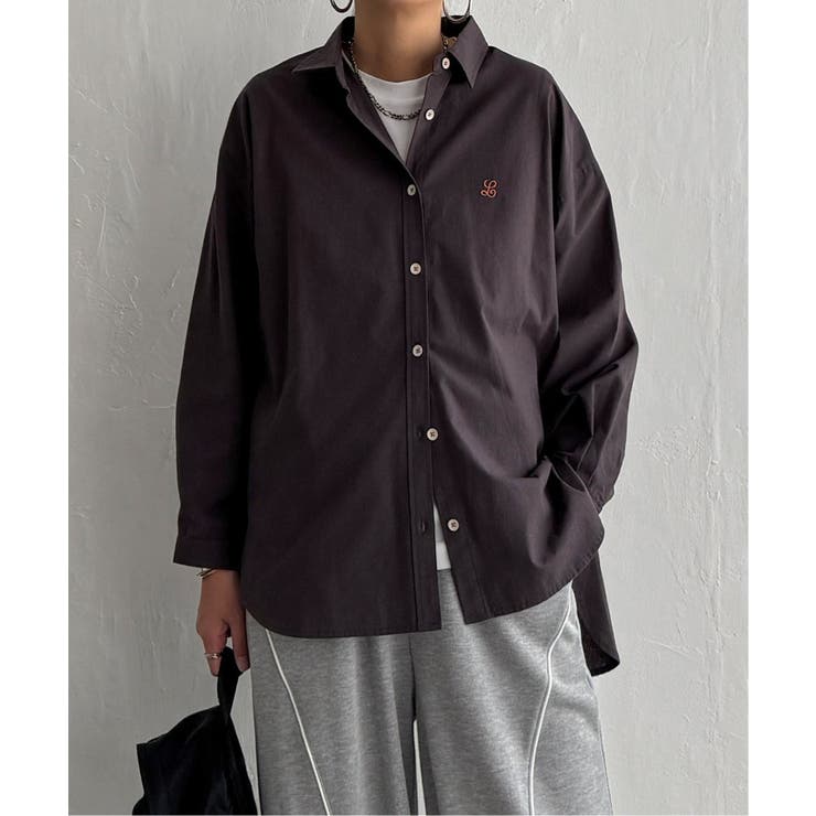 ミニロゴ刺繍オーバーシャツ | Lbc with Life | 詳細画像23 