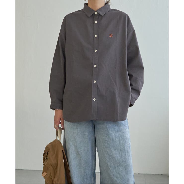 ミニロゴ刺繍オーバーシャツ | Lbc with Life | 詳細画像25 