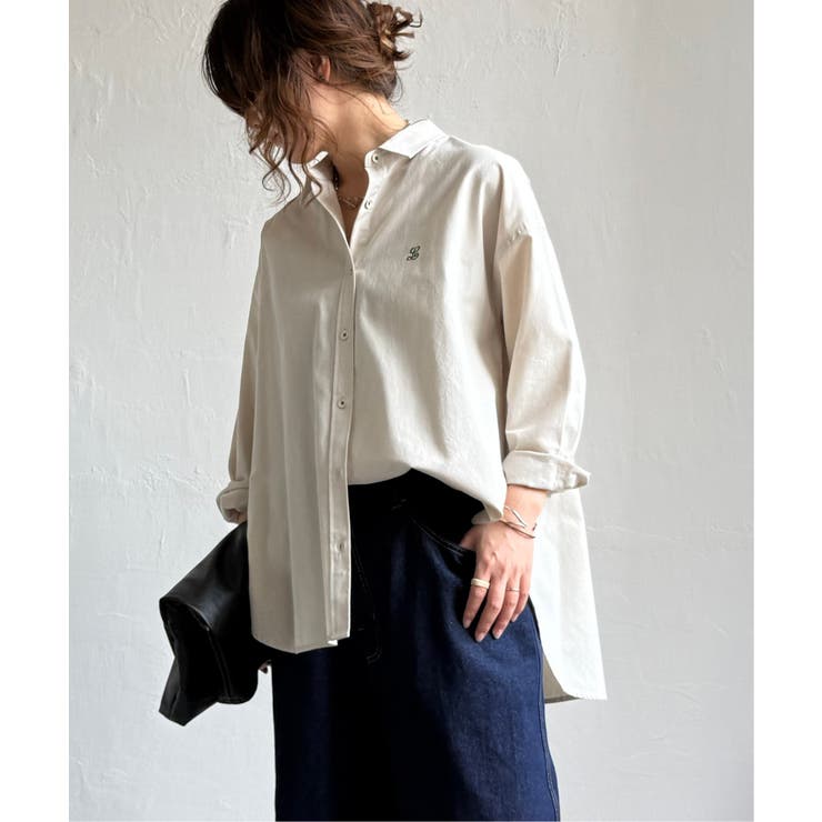 ミニロゴ刺繍オーバーシャツ | Lbc with Life | 詳細画像3 