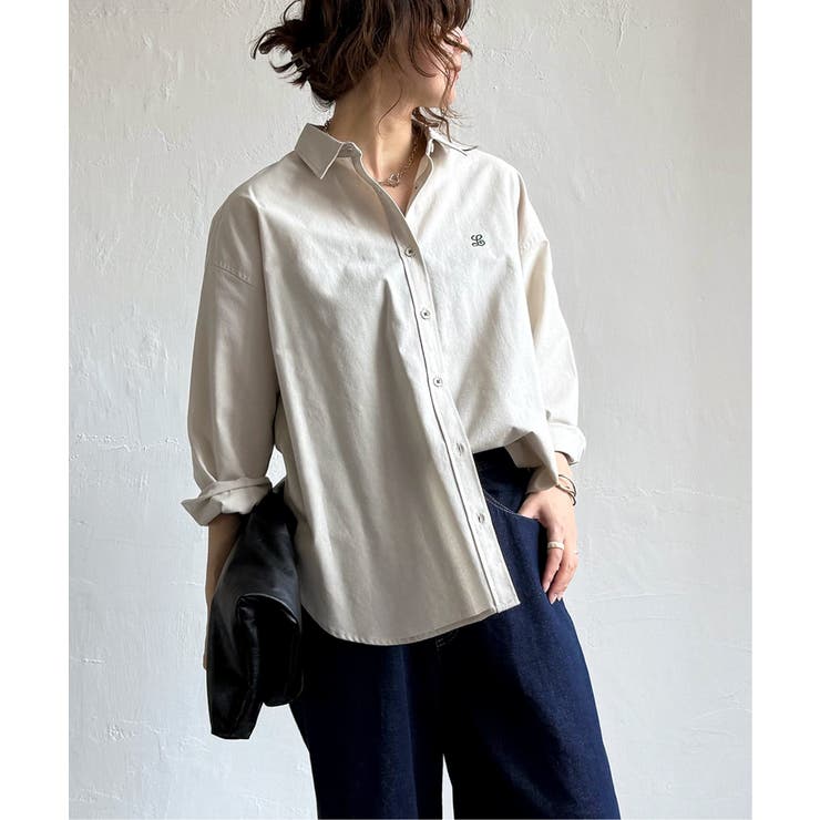 ミニロゴ刺繍オーバーシャツ | Lbc with Life | 詳細画像4 