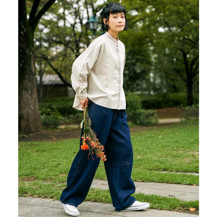 エクリュ エンブロイダリーシャツ | Lbc with Life | 詳細画像8 