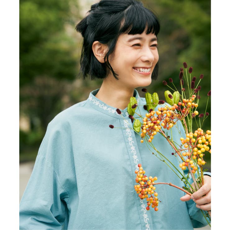 エクリュ エンブロイダリーシャツ | Lbc with Life | 詳細画像16 