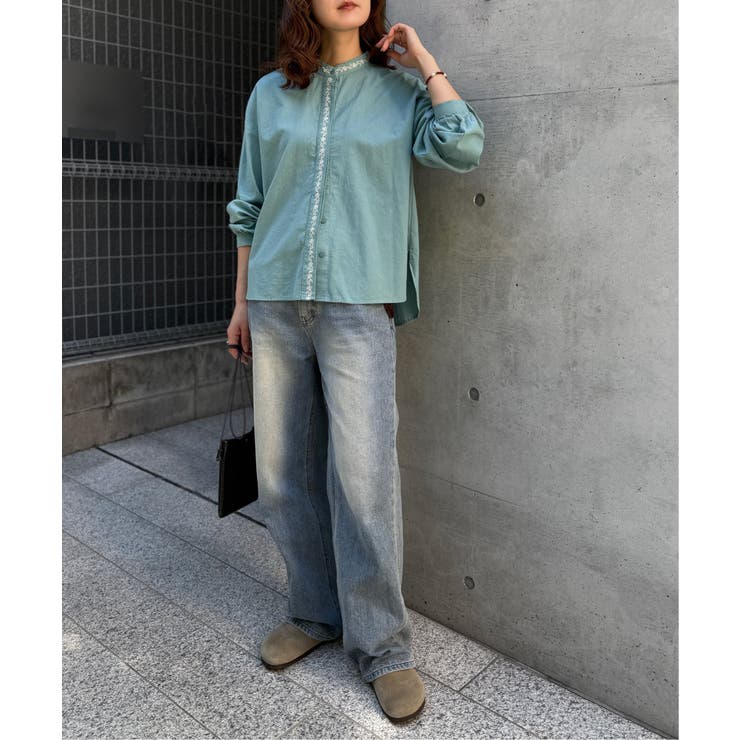 エクリュ エンブロイダリーシャツ | Lbc with Life | 詳細画像20 