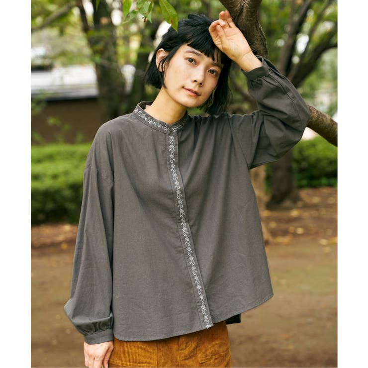 エクリュ エンブロイダリーシャツ | Lbc with Life | 詳細画像23 