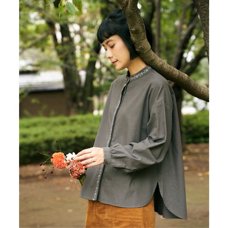 エクリュ エンブロイダリーシャツ | Lbc with Life | 詳細画像25 