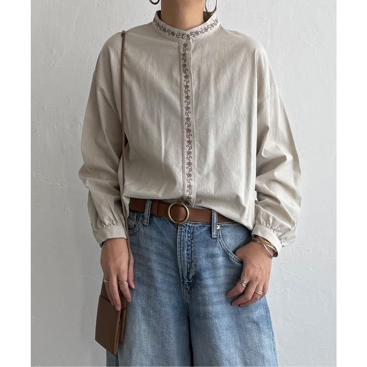 エクリュ エンブロイダリーシャツ | Lbc with Life | 詳細画像1 