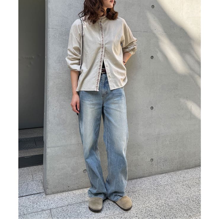 エクリュ エンブロイダリーシャツ | Lbc with Life | 詳細画像4 