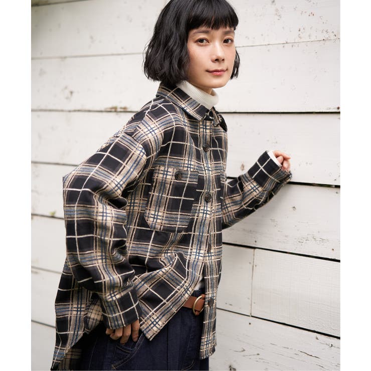 【インフルエンサー着用】モールチェックCPOシャツ | Lbc with Life | 詳細画像10 