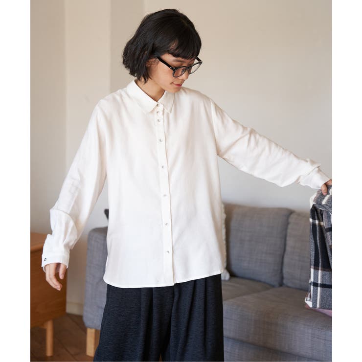 綿レーヨンメタルボタンシャツ | Lbc with Life | 詳細画像10 