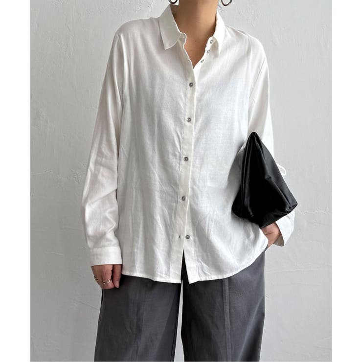 綿レーヨンメタルボタンシャツ | Lbc with Life | 詳細画像20 