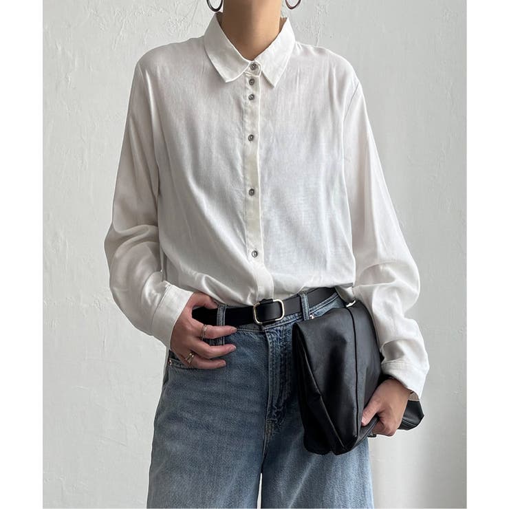 綿レーヨンメタルボタンシャツ | Lbc with Life | 詳細画像22 