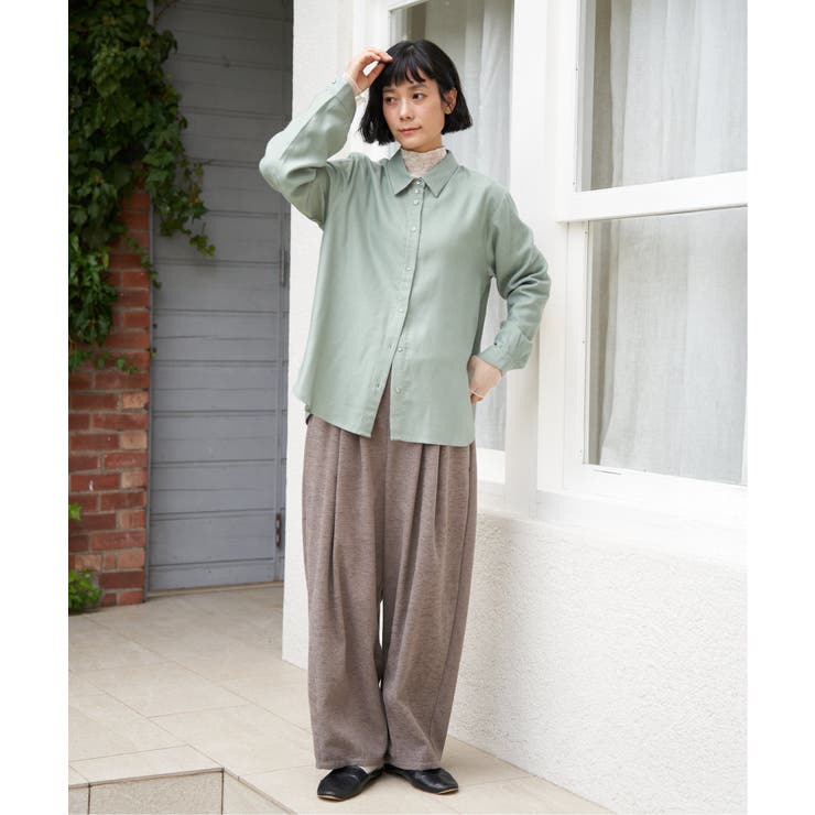 綿レーヨンメタルボタンシャツ | Lbc with Life | 詳細画像5 