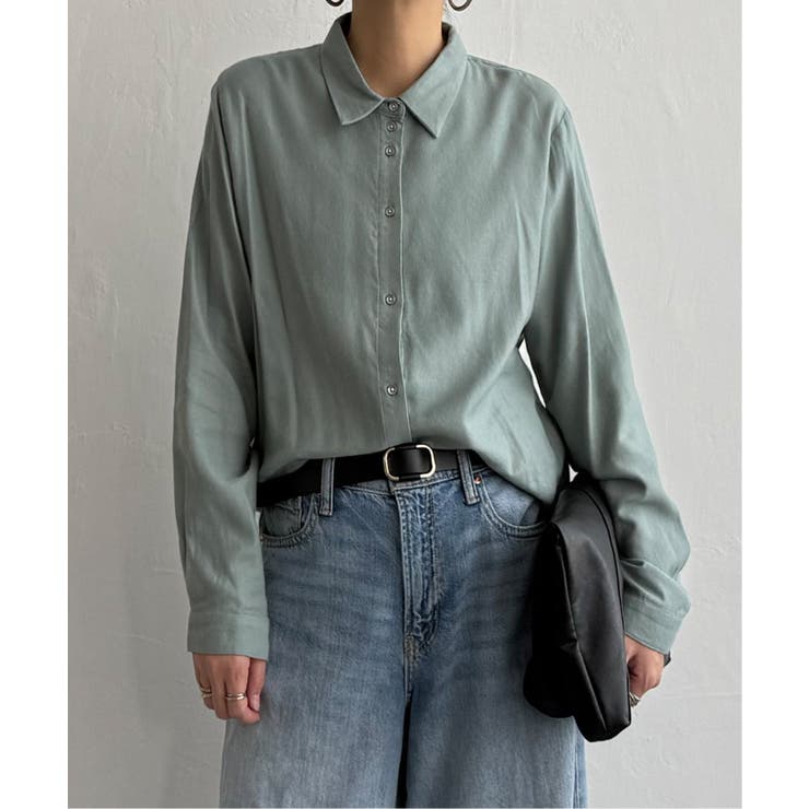 綿レーヨンメタルボタンシャツ | Lbc with Life | 詳細画像6 