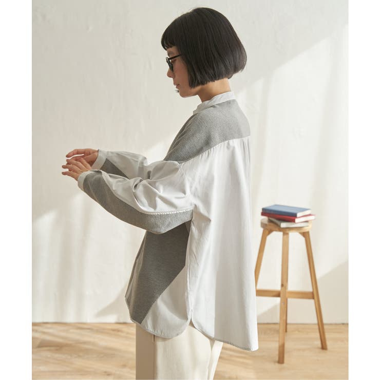 異素材切り替えシャツ | Lbc with Life | 詳細画像9 