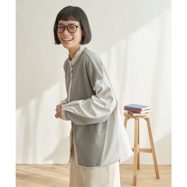 異素材切り替えシャツ | Lbc with Life | 詳細画像10 