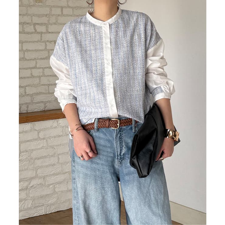 異素材切り替えシャツ | Lbc with Life | 詳細画像18 