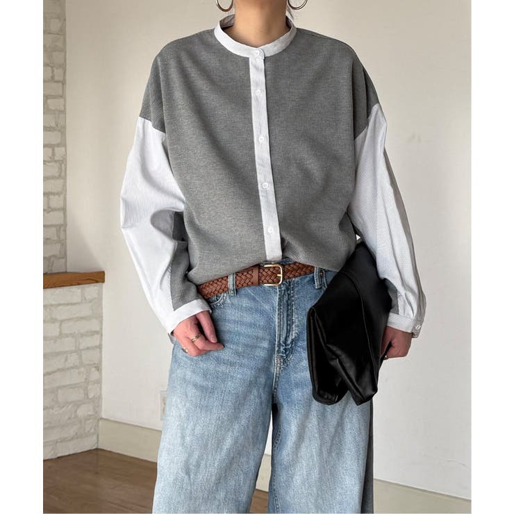 異素材切り替えシャツ | Lbc with Life | 詳細画像20 