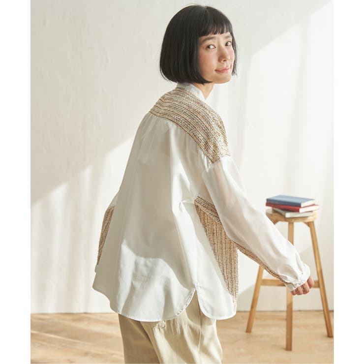 異素材切り替えシャツ | Lbc with Life | 詳細画像2 