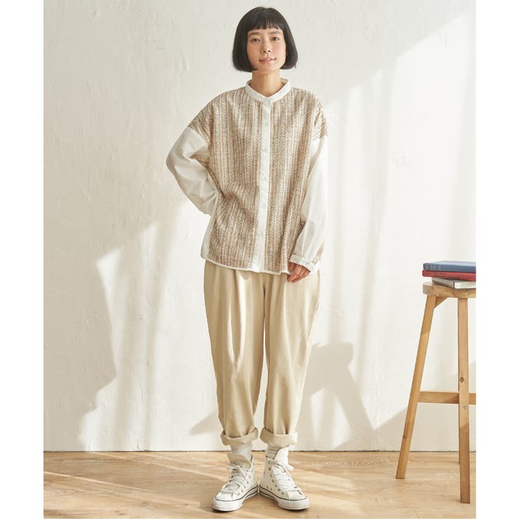 異素材切り替えシャツ | Lbc with Life | 詳細画像5 