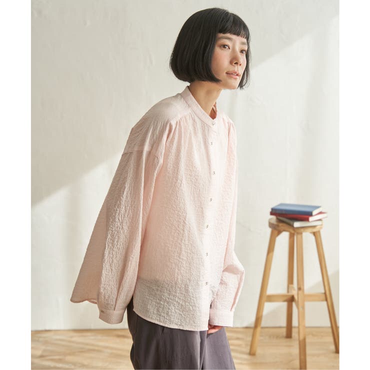 オーガニックコットンバンドカラーシャツ | Lbc with Life | 詳細画像6 