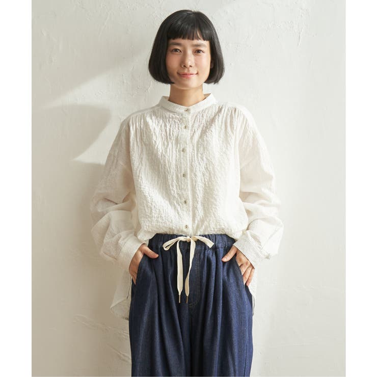 オーガニックコットンバンドカラーシャツ | Lbc with Life | 詳細画像11 