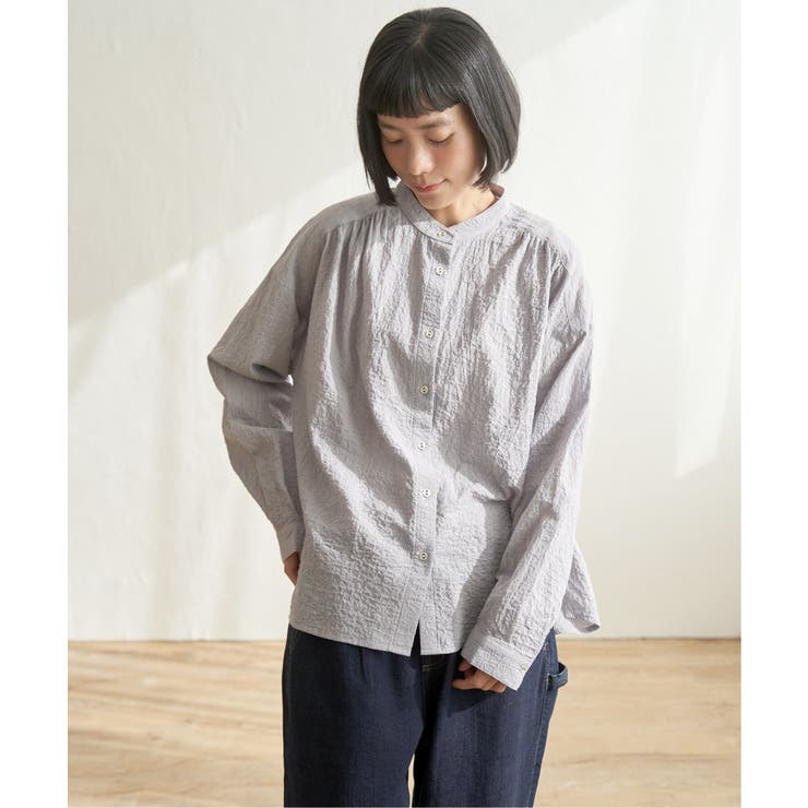 オーガニックコットンバンドカラーシャツ | Lbc with Life | 詳細画像19 